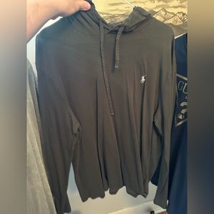Men’s polo ralph Lauren long sleeve shirt with hood